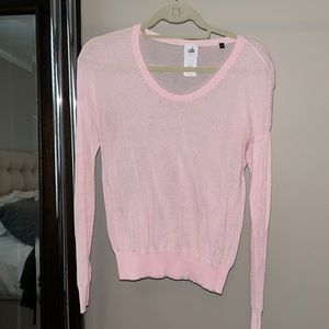 Cabi size S pink gossamer sweater. Hardly worn